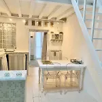 Bright Frescoed Attic In The Center,
